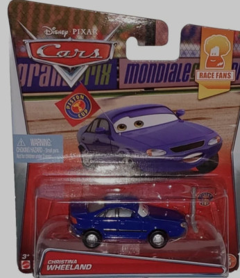 Disney Cars CHRISTINA WHEELAND 1:55 Race Fans PACKAGE WEAR FREE SHIPPING!