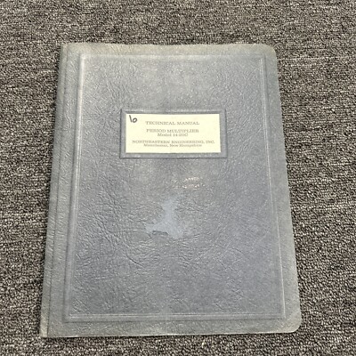 Northeastern Engineering Model 14-25C Period Multiplier Technical Manual