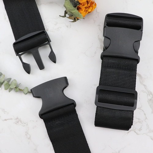 2pcs Suitcase Straps Extra Strong Safety Adjustable Luggage Travel Baggage Belt - Picture 19 of 48