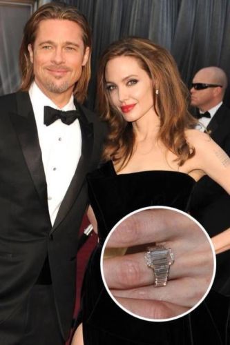 Anillo de compromiso de boda en celebridad Hollywood Jolie en plata 925 |