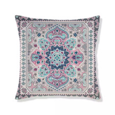 Colorful Printed Cushion Cover 100% Polyester Home Office Sofa Decor Size 18x18"