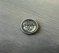 Scythe Upgrade | Single $10 Metal Coin | Official Replacement/Extra Game Piece