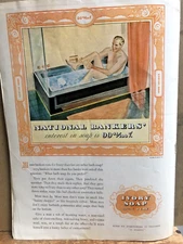 Vintage Original 1937 IVORY Soap National Banker's Interest Print Ad