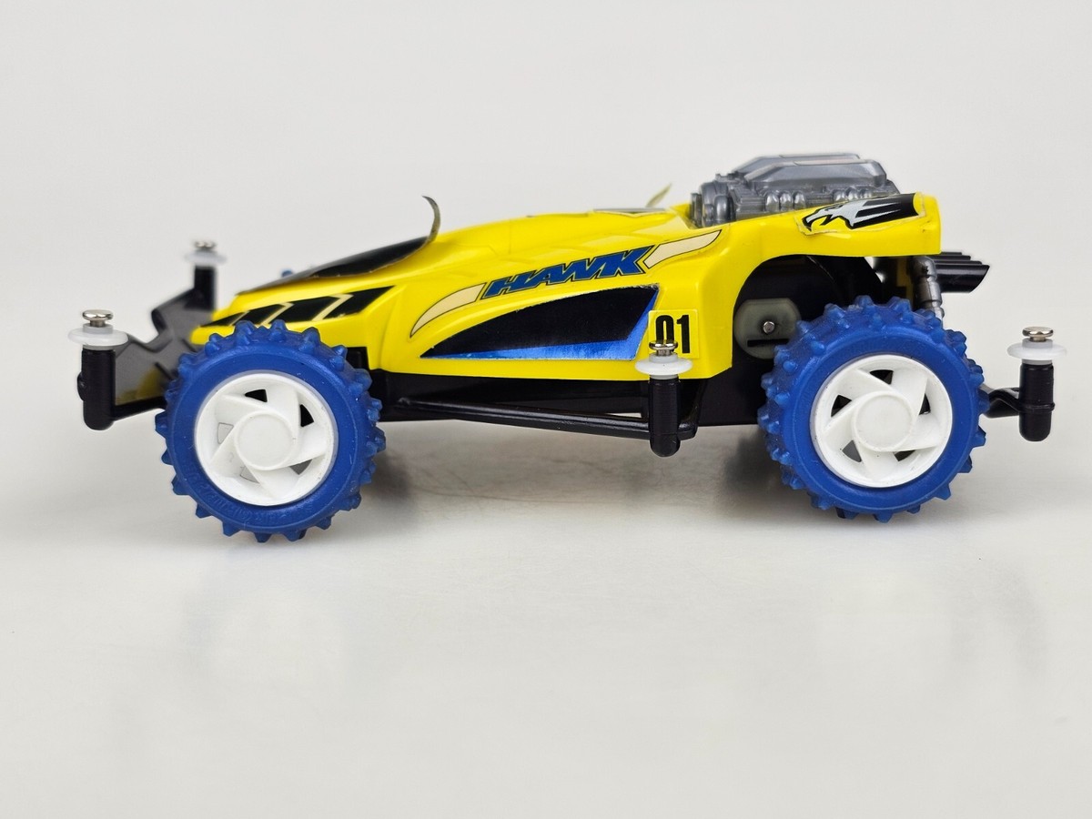 Mini 4WD Bandai 1988 80's Battery Operated 1/32 Scale Car Yellow