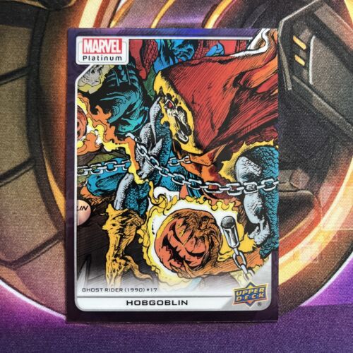 2023 Upper Deck Marvel Platinum #184 Hobgoblin Purple Rainbow Parallel - Picture 1 of 2