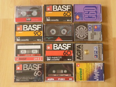 Lot Of 12 Used Music Cassettes MC Music Cassettes BASF AGFA ...