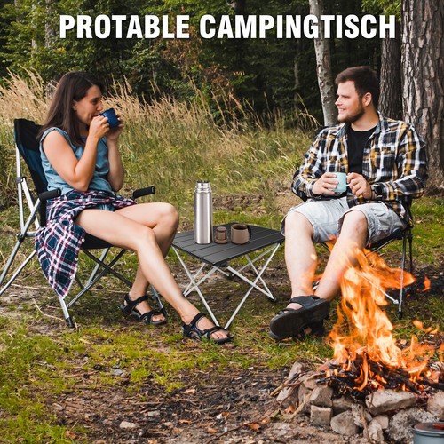 Klapptisch Gartentisch Campingtisch 40cm Mini Klappbar Schwarz Buffettisch Party - Bild 11 von 23
