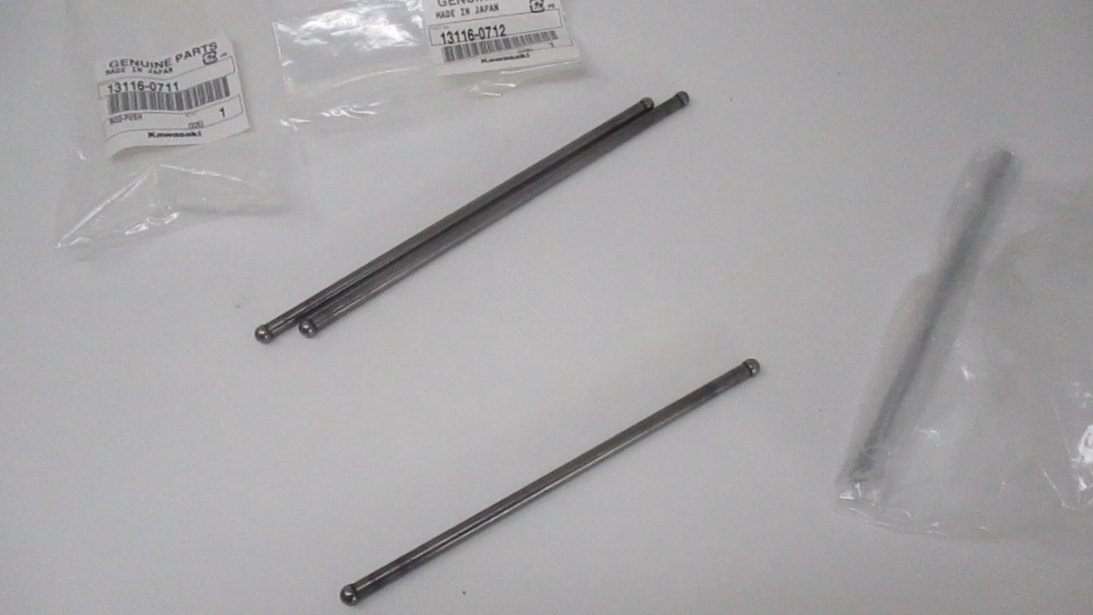 あしかさま専用 Genuine Kawasaki 13116-0711 & 13116-0712 Push Rods for