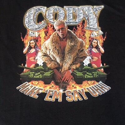 Cody Rhodes Make 'Em Say Uhh T-Shirt Cotton Men's Tee S-4XL EL291 | eBay
