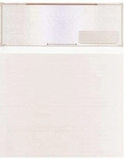 1000 Blank Check Stock Paper 'High Security' - Check On Top - Brown Mazed  