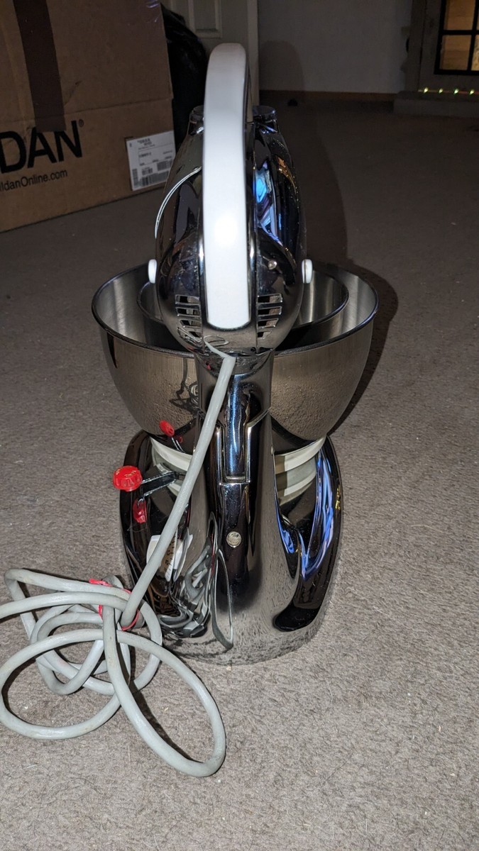 Hamilton Beach Scovill Stand 10 Speed Mixer Model K Chrome 1938