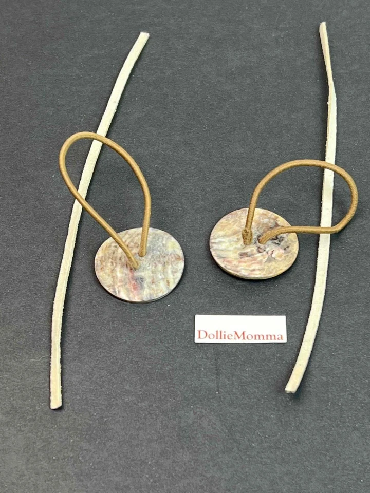 AMERICAN GIRL KAYA MEET Abalone SHELL Indian HAIR TIES-older version Accessory - Image 2 of 4