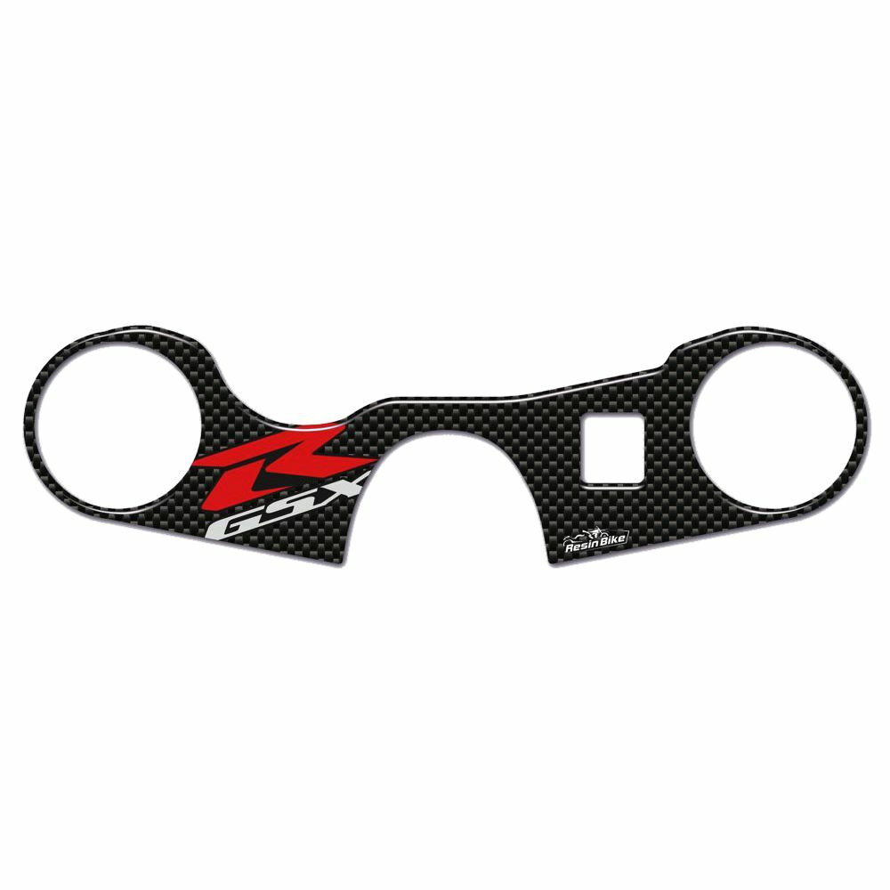 ADESIVI PIASTRA STERZO MOTO 3D RESINATI COMPATIBILE CON GSXR 600 E 750 2006-16