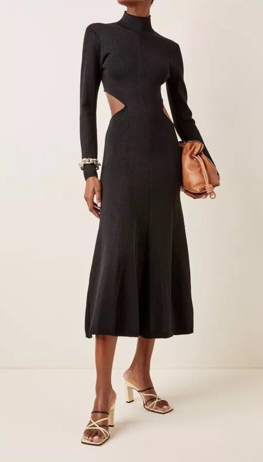 summer knit maxi dresses Women's Blue Knit Maxi Dress main image 1