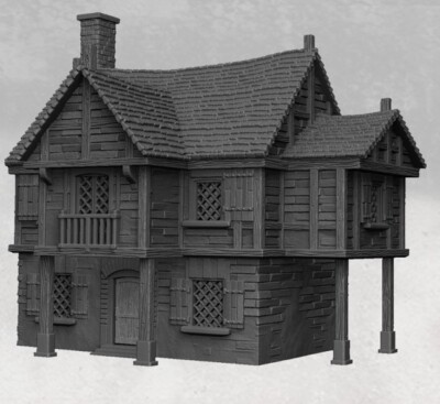 Buccaneers Bay Tavern 3 V3 Fantasy Tabletop Gelände, Wargaming 10mm