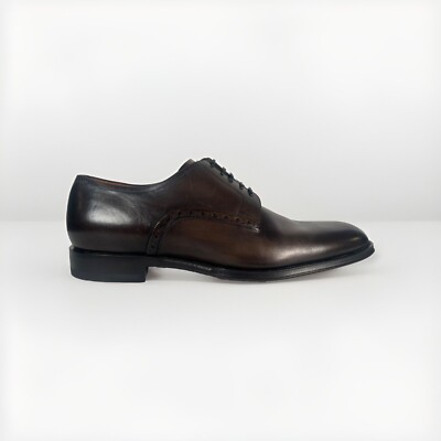 $800 Bally Brier 03 Dark Gray Laces Up Shoes Size US 10.5 Made in Switzerland