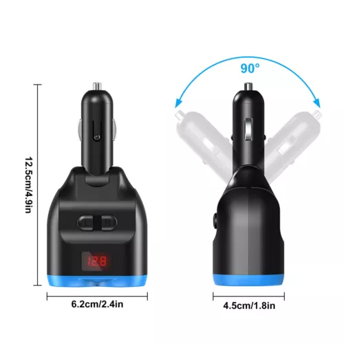 Dual USB Car Cigarette Lighter Socket Splitter Power Adapter Charger Outlet 12V - Picture 6 of 7