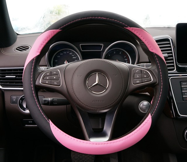 Shiny Pink Sparkle Steering Wheel Cover Universal Fit For Most Cars eBay
