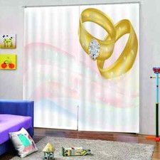 great significance to the ring Printing 3D Blockout Curtains Fabric Window