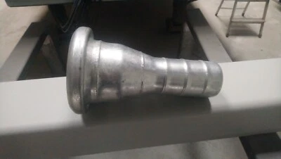 6" Bauer female coupling 4 inch hose tail end piece galvanized c/w o-ring