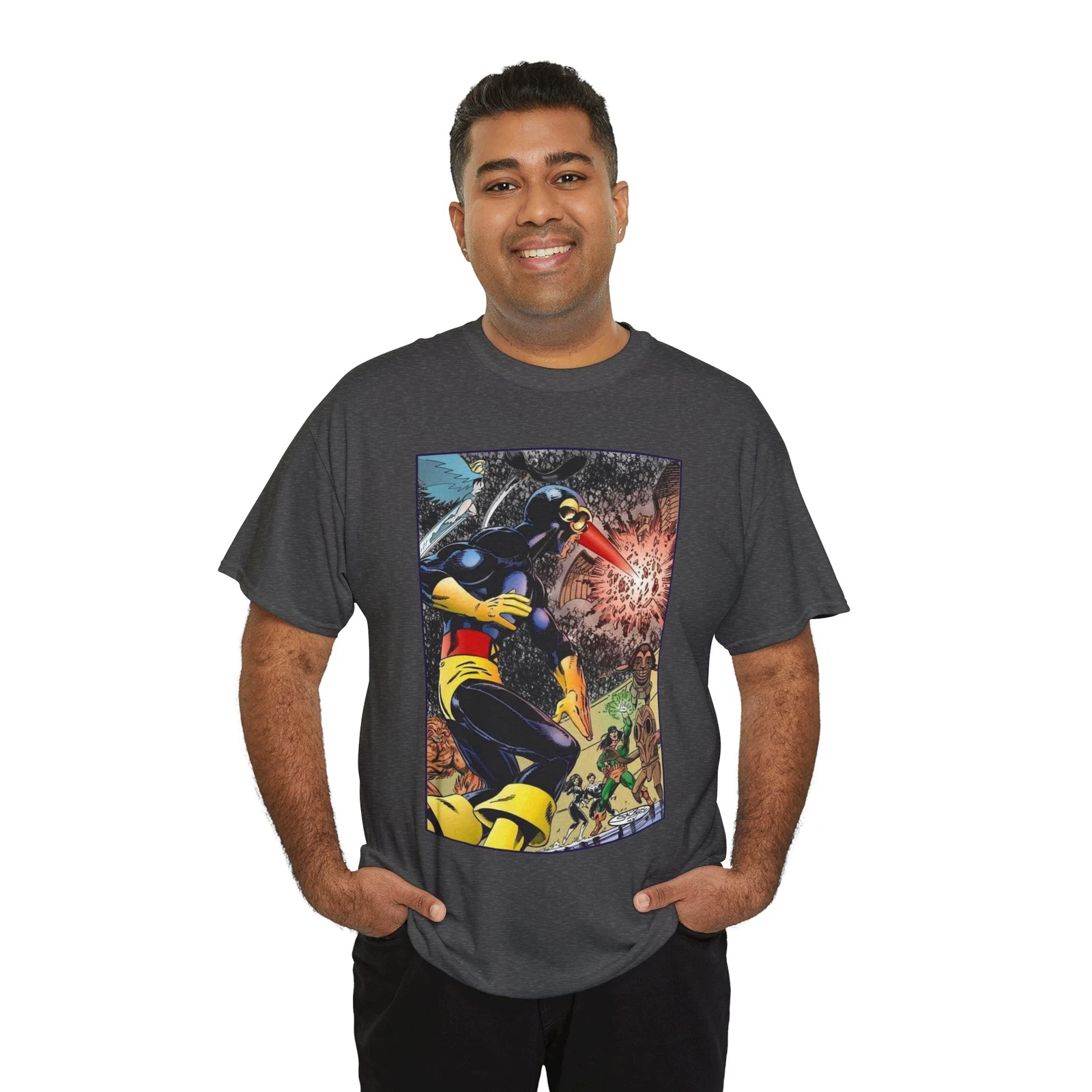 Alpha Flight Vs Cyclops T-Shirt - Marvel Comics - John Byrne Art - Snowbird