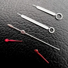 Set of Hands - WHITE / RED - Landeron 48 - 49 - 248 - 51 - Chrono - Watch Hands