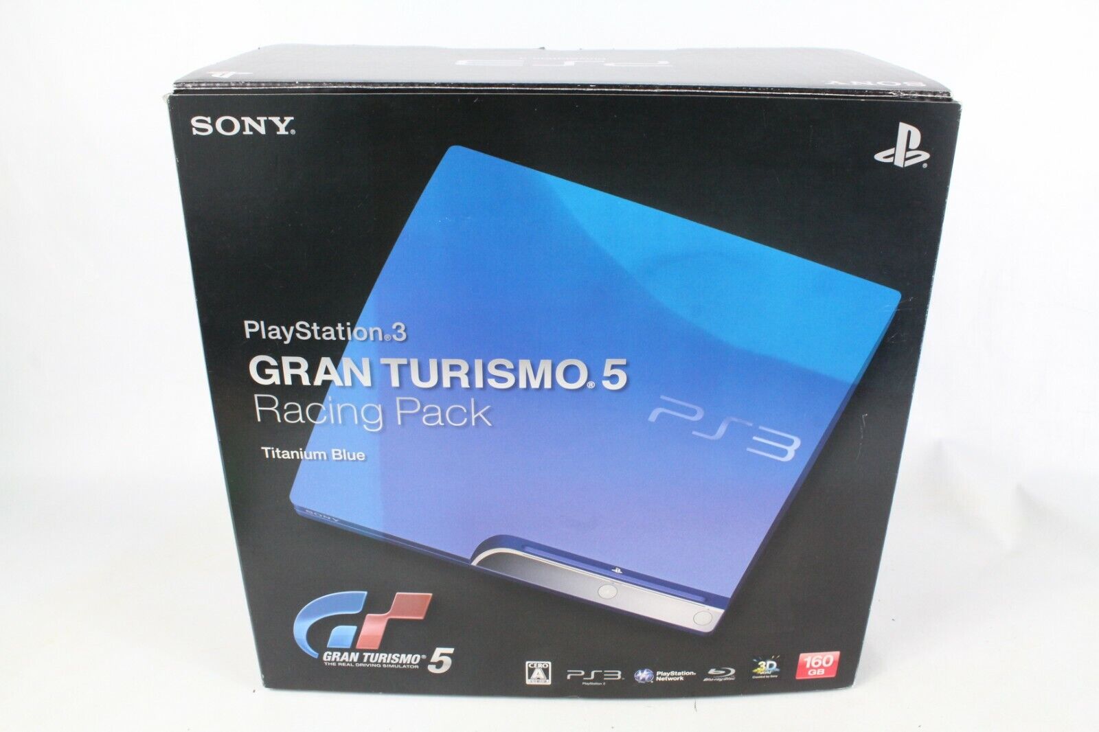 SONY Playstation 3 GRAN TURISMO.5 Racing Pack Titanium BLue Rare Limited  BOX ps3