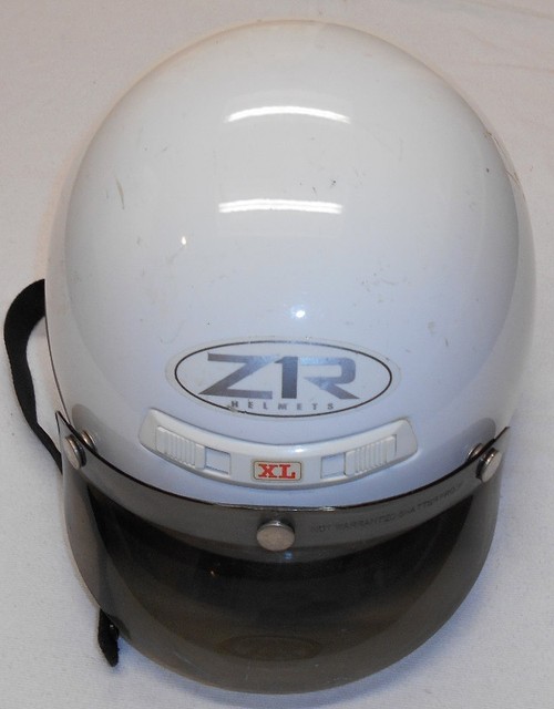 Z1R Open Face Motorcycle Helmet ZRP2M Size XLarge White 7 3/8th's eBay