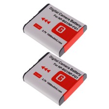 Confezione da 2 batterie NP-BG1 per SONY Cyber shot DSC-H90 HX30V HX20V HX10V HX9V tipo G