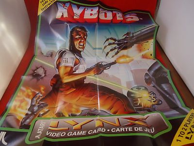 Xybots Atari Lynx Foldable Promo Poster Insert ONLY | eBay