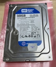 Western Digital 500GB SATA Internal Hard Drive 3.5" 7200RPM WD5000AAKS - Tested 