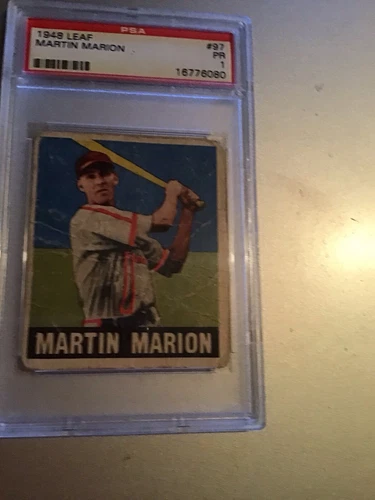 1948-49 Leaf #97 Marty Marion (RC) Graded