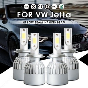 For Vw Volkswagen Jetta 2008 2006 Cree Led Headlight Kits Bulbs 4x H7 Hi Lo Beam Ebay