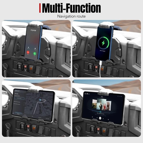 Support téléphone et tablette pour Polaris RZR 1000 XP 2019-2023 - Accessoires UTV, G... - Photo 5 sur 9