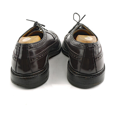 Dark Brown NETTLETON CORFAM Lacquer Leather Oxfords Brogue  display picture 2