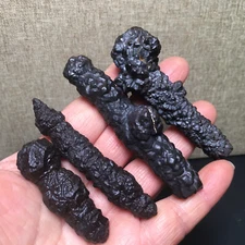 146g 4pcs Limonite & Hematite pseudomorph after Marcasite  Prophecy Stone md2178