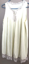 Vintage Yellow Nightgown Babydoll w/ Lace Size S