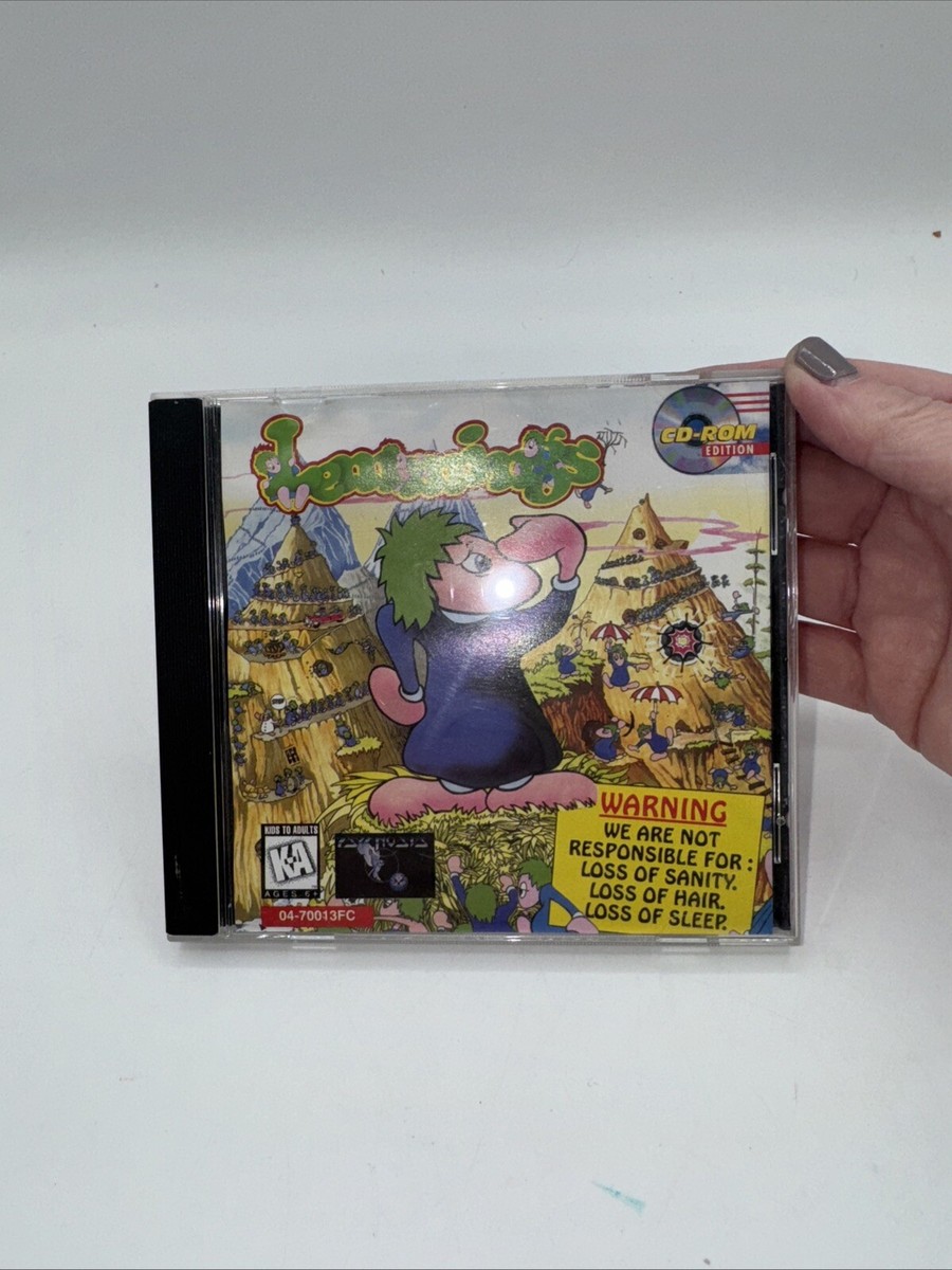 Lemmings PC Computer Game Non Violent Puzzle Oriented 120 Level of