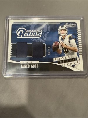 2019 Panini Absolute Jared Goff Tools of the Trade Dual Patch/99 #TTD-JG 2nd yr