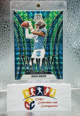 Travis Hunter 2025 Panini Mosaic Rookie Green Prizm Elevate RC