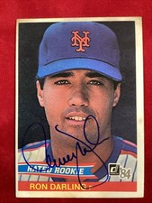 Ron Darling Signed 1984 Donruss RC New York Mets Auto Rookie Card Baseball TPG. rookie card picture