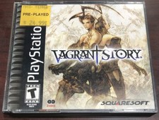 Vagrant Story + Demo Black Label Sony Playstation 1 PS1 COMPLETE CIB