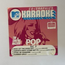 MTV Karaoke Pop Vol. 3 CD Graphics 2001 The Singing Machine Pop Hits