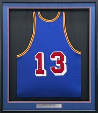 Philly Warriors Wilt Chamberlain Signed Blue 1961-62 M&N Jersey JSA & PSA/DNA