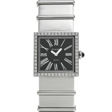 CHANEL Mademoiselle H0875 Black Ladies Used Watch #51026
