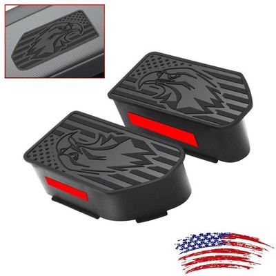 2Pcs Rear Hole Caps Stake Pocket Covers Fits 2019-2025 Silverado 1500 Anti-Skid