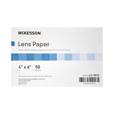 McKesson Lens Cleaning Paper for Glasses, 4 x 6 in, 12 ct