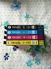 Epson 812XL Ink Cartridge Combo Pack 4-Color Set - New Upgraded Chip