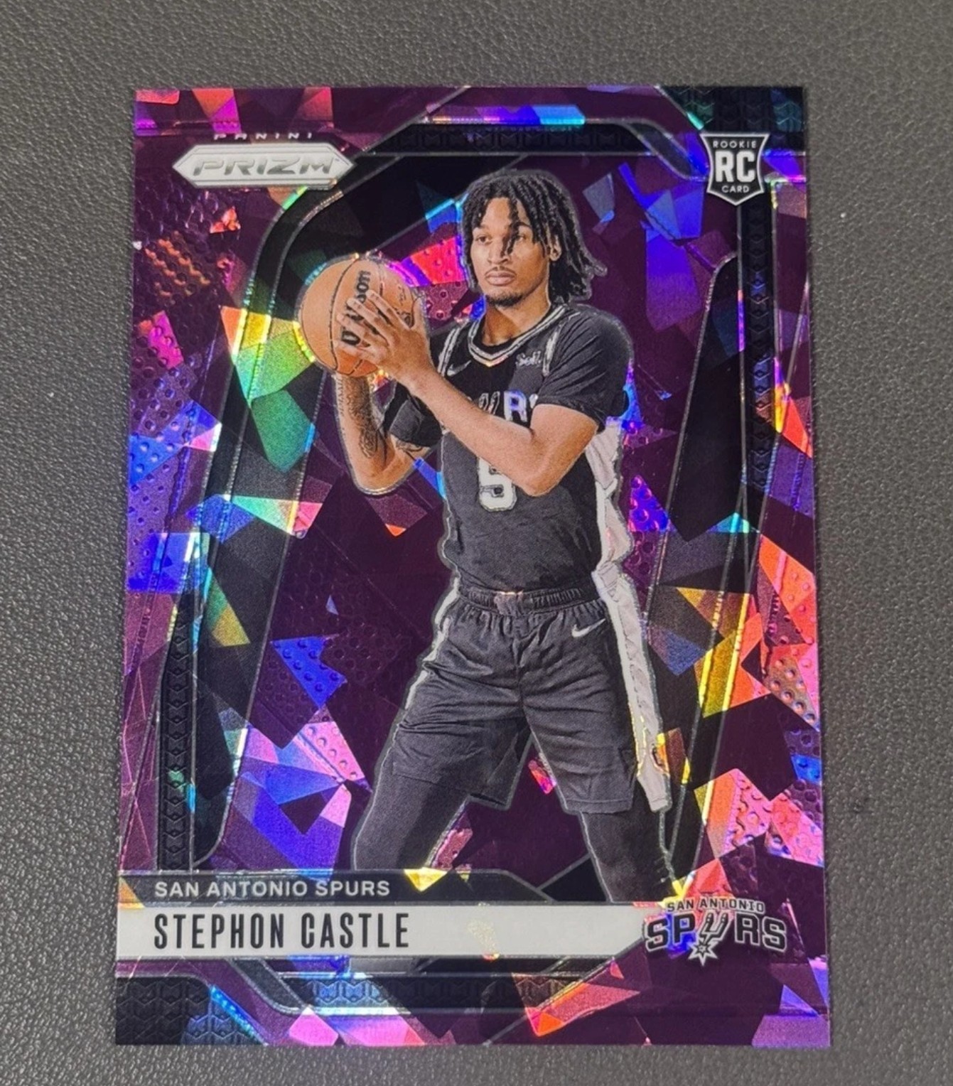 2024 Panini Prizm - RC Stephon Castle #234 Purple Ice /149 Spurs Rookie SSP
