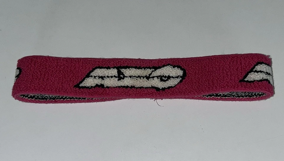 Vintage 1990's Pink AXO Racewear Headband SX MX CR KX RM YZ 20" Good Elastic - Image 3 of 4
